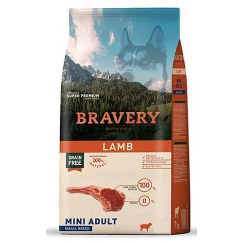 BRAVERY MINI ADULT LAMB 7KG