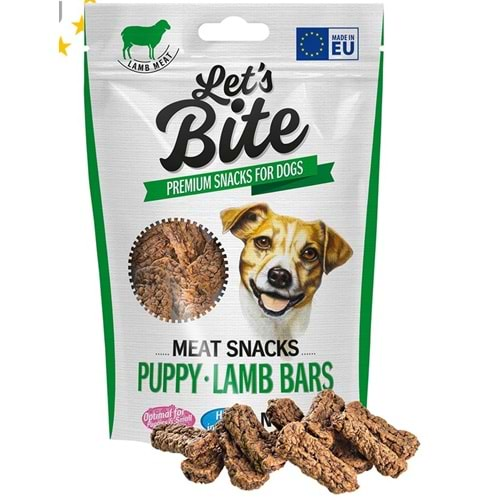 LETS BİTE MEAT SNACKS PUPPY LAMB BARS 80G