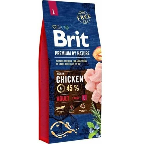 BRİT PREMİUM BY NATURE CHICKEN ADULT LARGE 15KG