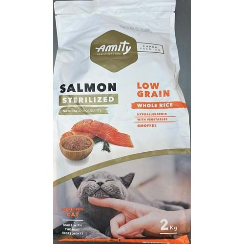 AMITY LOW GRAIN STERLISED SALMON 2KG