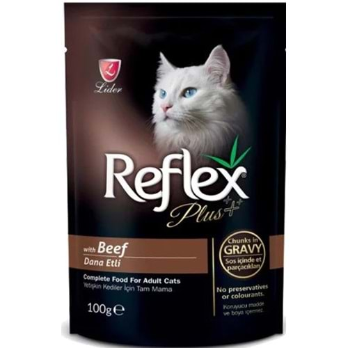 REFLEX PLUS CAT BEEF POUCH 100G