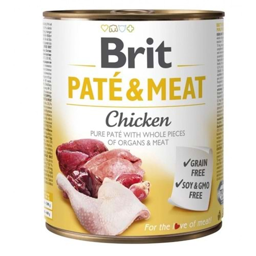 BRIT CARE PATE & MEAT CHICKEN 800G