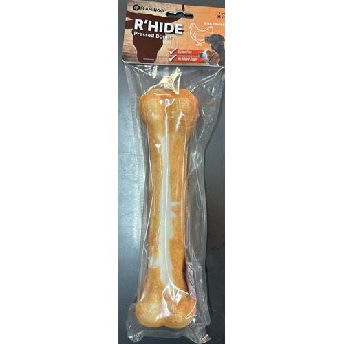 R HIDE DOG BONE WRAPPED WITH CHICKEN 25CM 1PC 330G