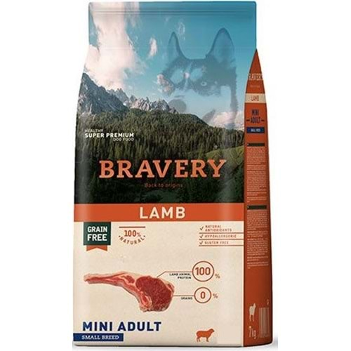 BRAVERY MINI ADULT DOG HERRING 2KG