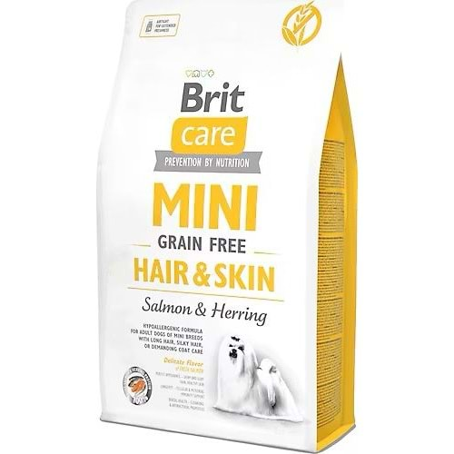 BRİT CARE MİNİ GRAİN FREE HAİR&SKİN-SALMON HERRİNG 7KG