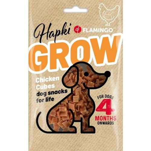 FLAMINGO HAPKI GROW CUBES WITH CHICKEN 85G