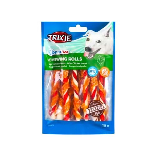 TRIXIE DENTA FUN BARBECUE ROLLS WITH CHICKEN 80G