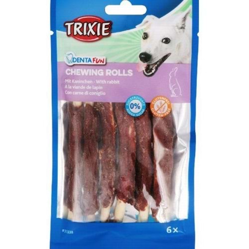 TRIXIE DENTA FUN RABBIT CHEWING ROLLS 12CM