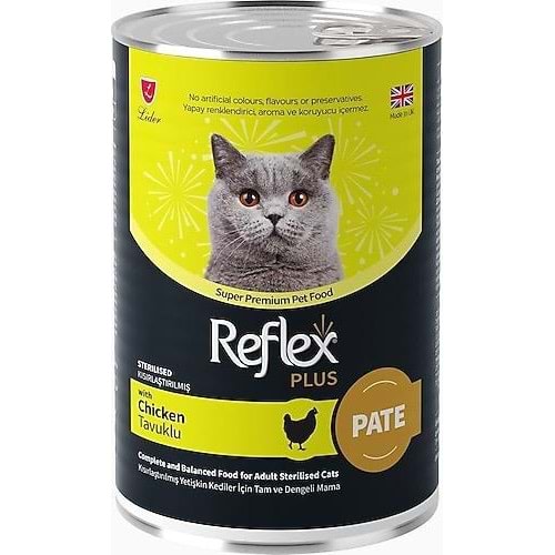 REFLEX CAT PATE KISIRLAŞTIRILMIŞ TAVUKLU 400G