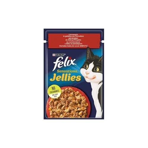 FELİX SENSATIONS GİJ BEEF &TOM POUCH 85GR