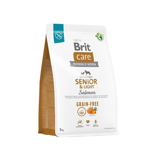 BRİT CARE GRAİN FREE SENİOR&LİGHT SALMON&POTATO 3KG