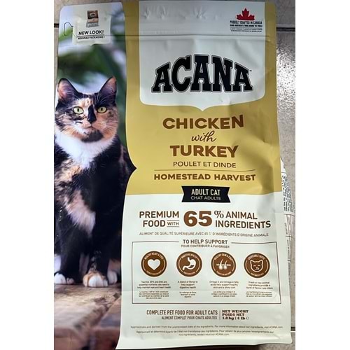 ACANA HOMESTEAD HARVEST CAT FOOD 1.8KG