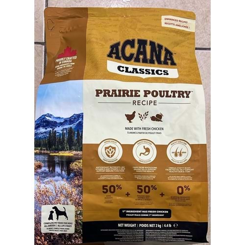 ACANA PRAIRE POULTRY DOG FOOD 2KG