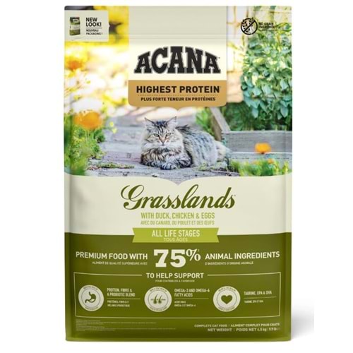 ACANA GRASSLAND CAT FOOD 4.5KG