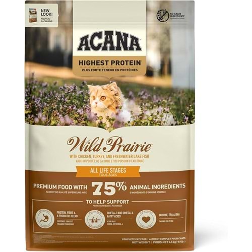 ACANA WILD PRAIRE CAT FOOD 4.5KG