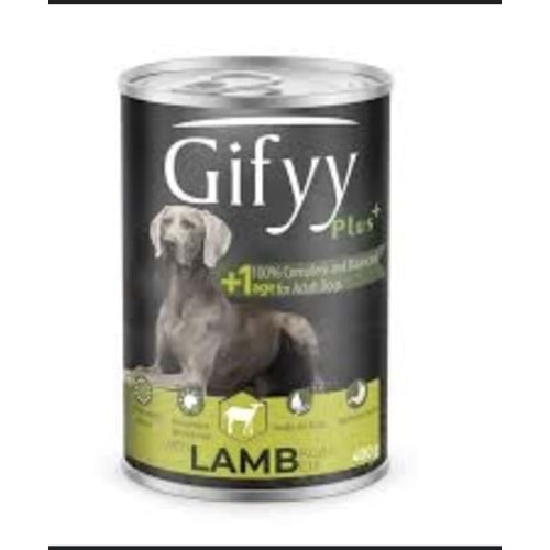GİFFY PARÇA KUZU ETLİ KÖPEK KONSERVE 400GR