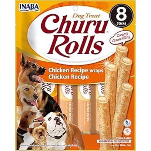 CHURU ROLLS DOG 8PC