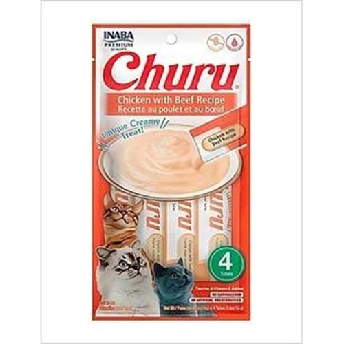 CHURU BEEF CAT 4X14G