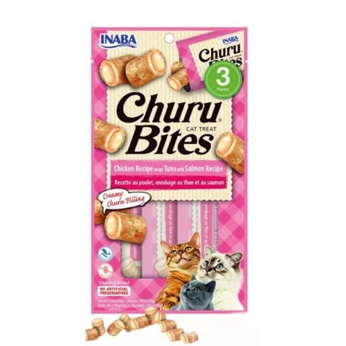 CHURU BİTES CAT TUNASALMON 3X10G