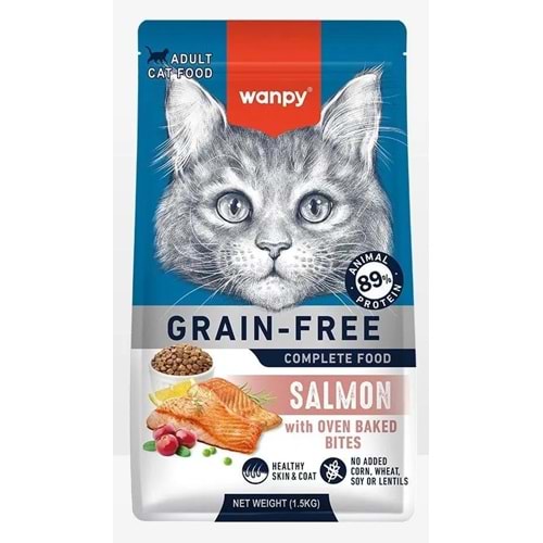 WANPY GRAİN FREE CAT SALMON 1.5KG