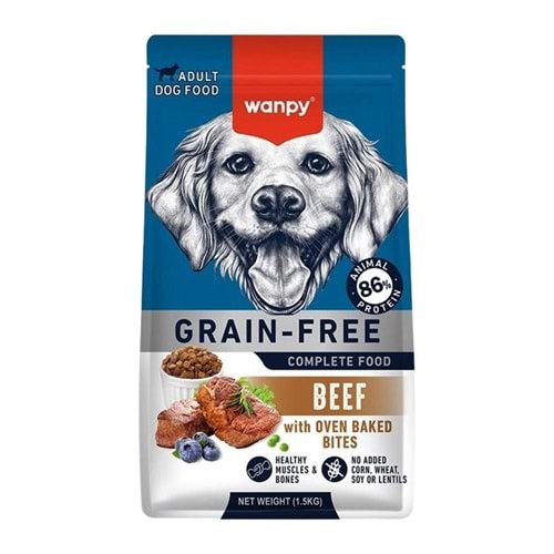 WANPY GRAİN FREE DOG BEEF 1.5KG