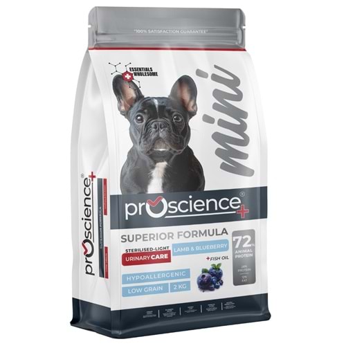 PRO SCİENCE LOW GRAIN MİNİ STERLISED-LIGHT LAMB BLUEBERRY 2KG