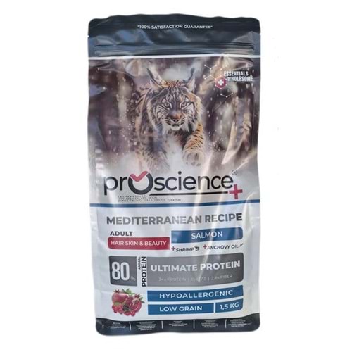 PRO SCİENCE LOW GRAIN ADULT CAT SALMON 1.5KG