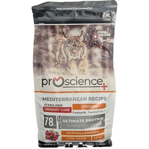 PRO SCİENCE LOW GRAIN STERLISED CAT CHICKEN 1.5KG