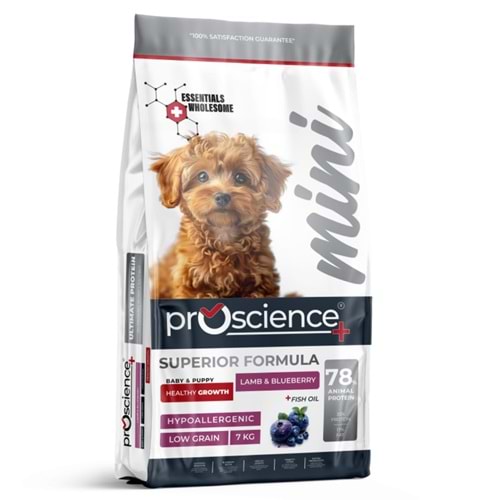 PRO SCİENCE LOW GRAIN MİNİ BABY&PUPPY LAMB&BLUEBERRY 7KG