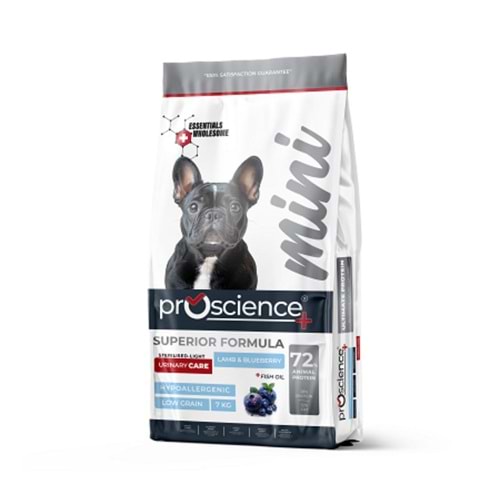 PRO SCİENCE LOW GRAIN MİNİ STERLISED&LIGHT LAMB BLUEBERRY 7KG