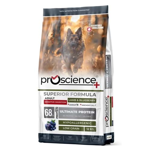 PRO SCİENCE LOW GRAIN ADULT LAMB&BLUEBERRY 12KG
