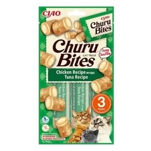 CHURU BİTES CAT CHICKEN&TUNA 3PCS
