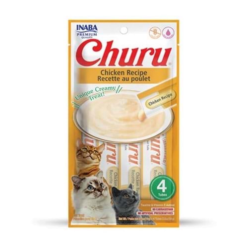 CHURU CAT CHICKEN CREAMY 4 TUBES
