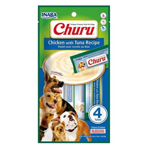 CHURU CHİCKEN TUNA DOG 4 TUBES