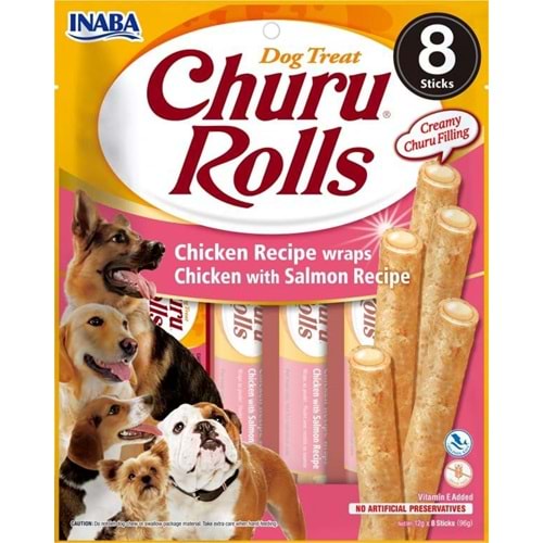 CHURU DOG CHICKEN SALMON 8STİCK