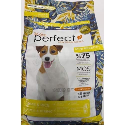 PERFECT LOW GRAIN MINI ADULT LAMB 3KG