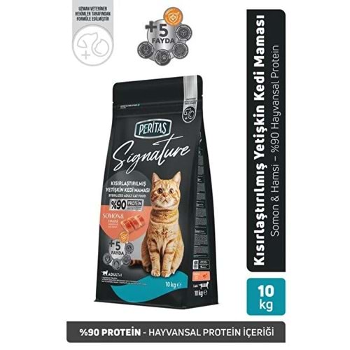 PERITAS SIGNATURE STERLISED SALMON ADULT CAT 10KG