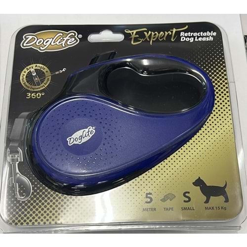DOGLIFE GEZDİRME 5 METRE MAVİ (S)