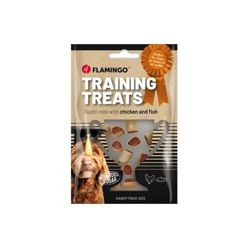 TRAİNİNG SNACK SUSHİ ROLLS WİTH CHİCKEN FİSH 60G