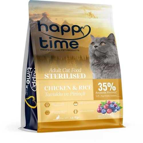 HAPPY TİME STERLISED ADULT CAT CHICKEN 1.5KG
