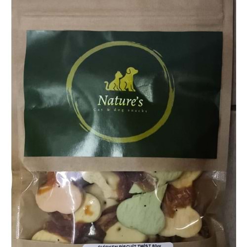 NATURES CHİCKEN BİSCUİT TWİST 80GR