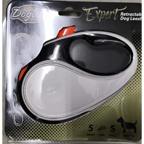 DOGLIFE OTOMATİK GEZDİRME BEYAZ SİYAH 5M(S)