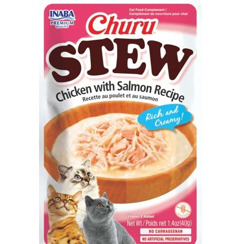 CHURU STEW CHICKEN SALMON CAT
