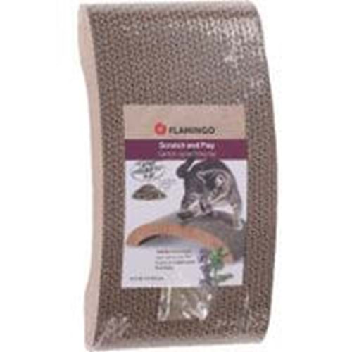 SCRATCHING BOARD FOR CATS CARTON MAWIMBI BRIDGE BROWN 41X20,3X9,5