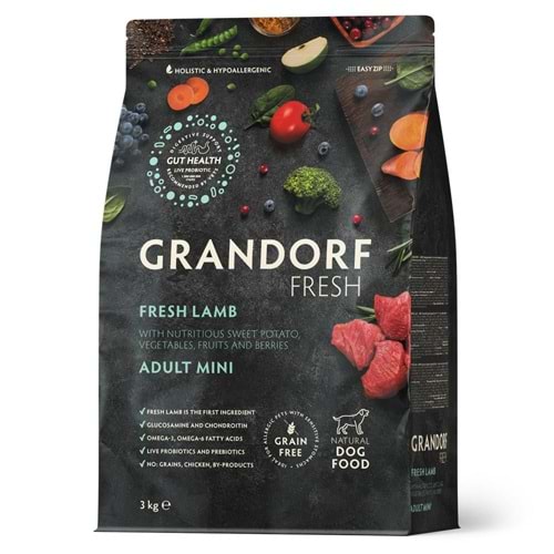 GRANDROF FRESH ADULT MINI FRESH LAMB 3KG