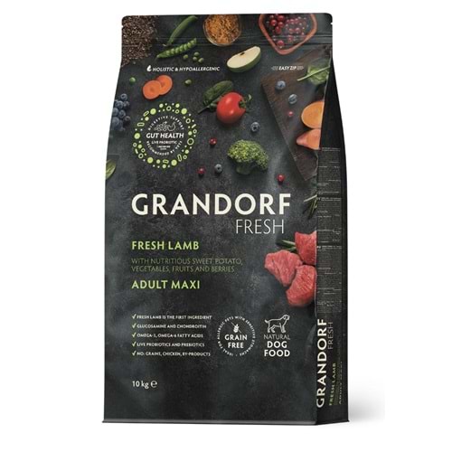 GRANDORF FRESH ADULT MAXİ FRESH LAMB 10 KG