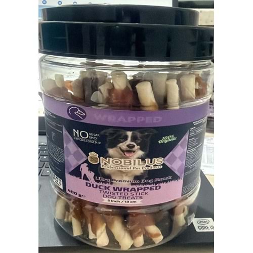 NOBILUS DUCK WRAPPED TWİSTED STİCK 13CM 400G