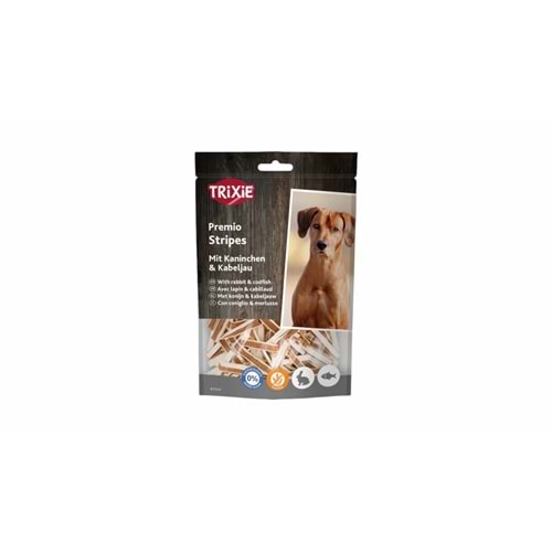 TRIXIE STRİPES WİTH RABBİT&CODFİSH 100G
