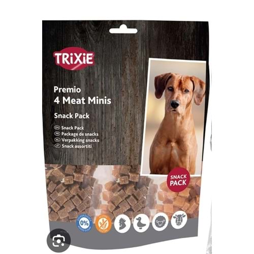 TRIXIE PREMIO 4 MEAT MİNİS WİTH CHİCKEN DUCK BEEF LAMB 4X100G