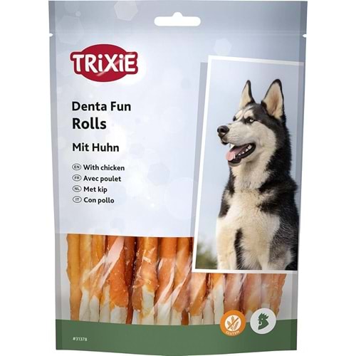 TRIXIE DENTA FUN ROLLS MİT CHİCKEN 12CM 6PCS 70G
